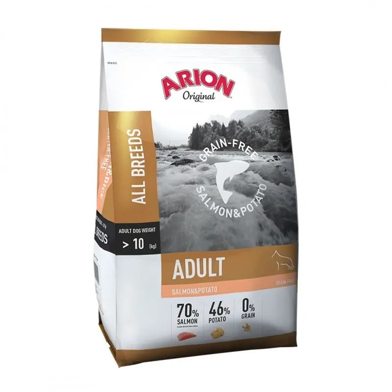 Arion kuivtoit koerale Original Grain Free Salmon & Potatos, 12kg