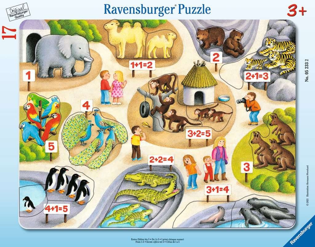 Ravensburger pusle First Counting to 5 17-osaline 05233