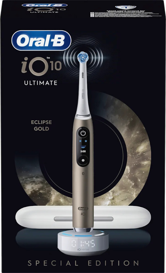 Braun elektriline hambahari Oral-B iO Series 10 Eclipse Gold Special Edition, kuldne/valge