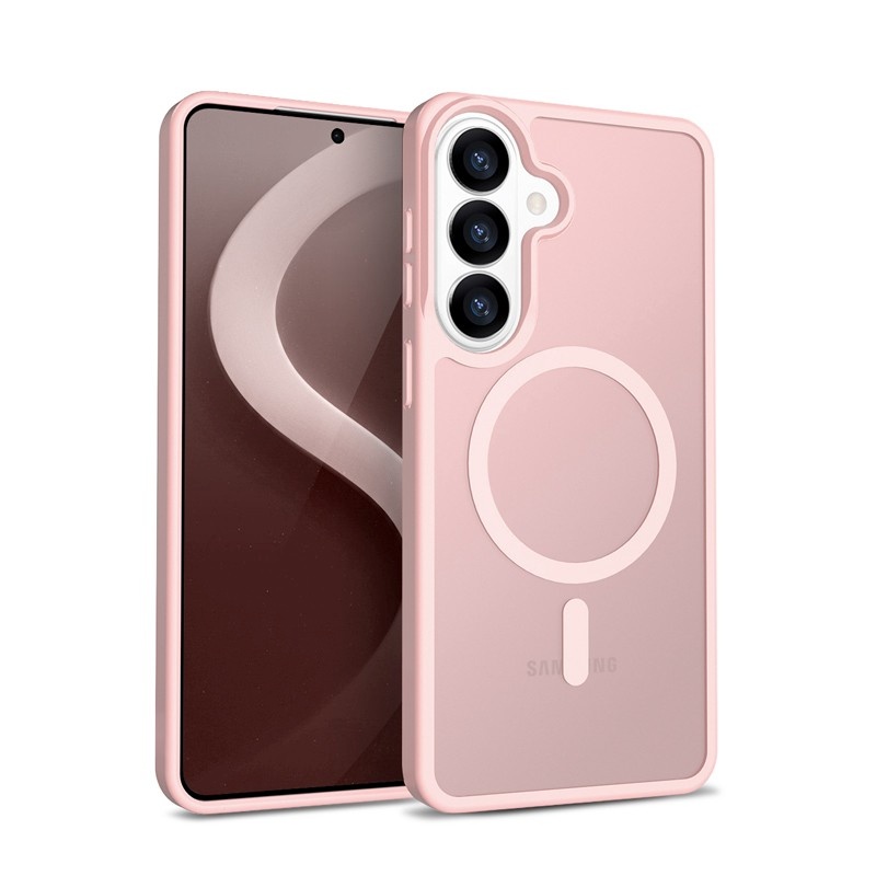 Crong kaitsekest MagSafe Samsung Galaxy S26 roosa