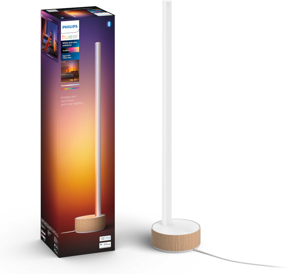 Philips laualamp Hue Gradient Signe Oak Smart Table Lamp, pruun/valge