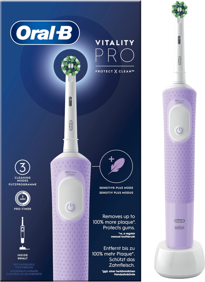 Braun elektriline hambahari Oral-B Vitality Pro D103, lilla/valge