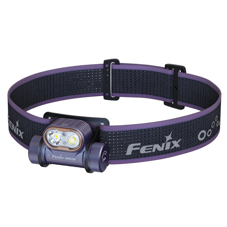 Fenix pealamp HM55R Headlamp, 1200 lm, lilla/must
