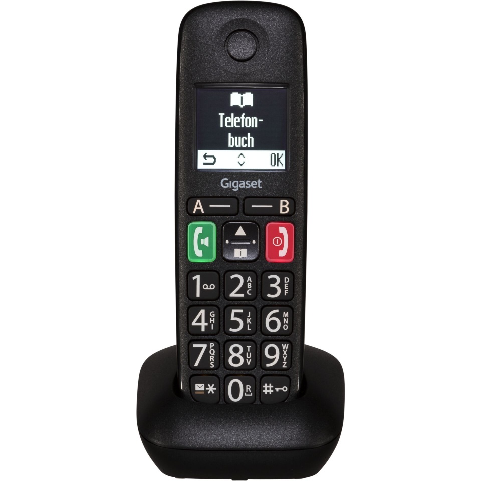 Gigaset lauatelefon E290 HX must