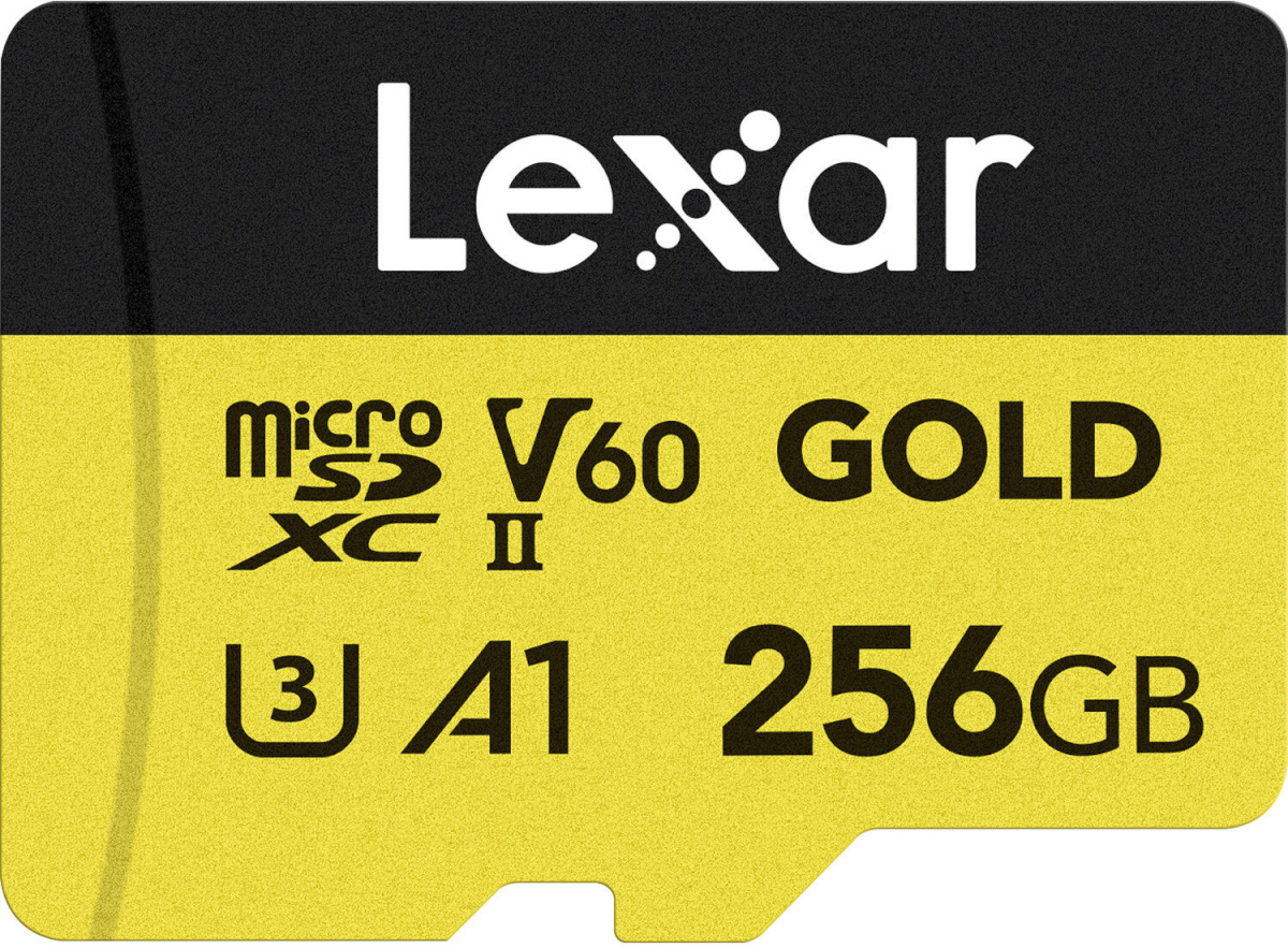  Lexar mälukaart microSDXC 256GB Gold UHS-II V60 A1