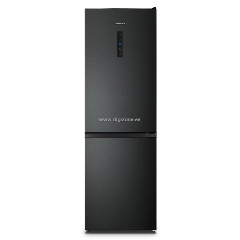 Hisense külmik RB395N4BFE Refrigerator, NoFrost, 304L, 186cm, must