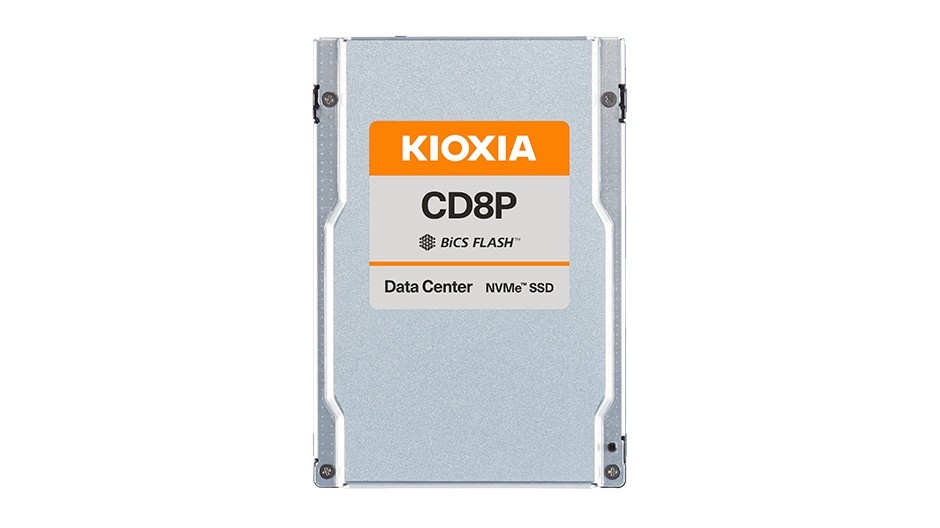 Kioxia kõvaketas SSD CD8P-R 7680GB U.2 NVMe Gen.5 1x4 DWPD 1 3D TLC BiCS Flash Data Center NVMe non-SED SIE PLP