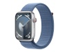 Apple Watch Series 9 GPS + Cellular 45mm hõbedane Aluminium Case with Winter sinine Sport Loop Apple