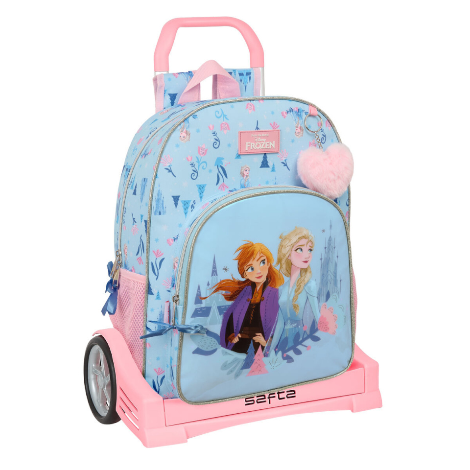 Disney ratastega koolikott Ice magic sinine 33x42x14cm