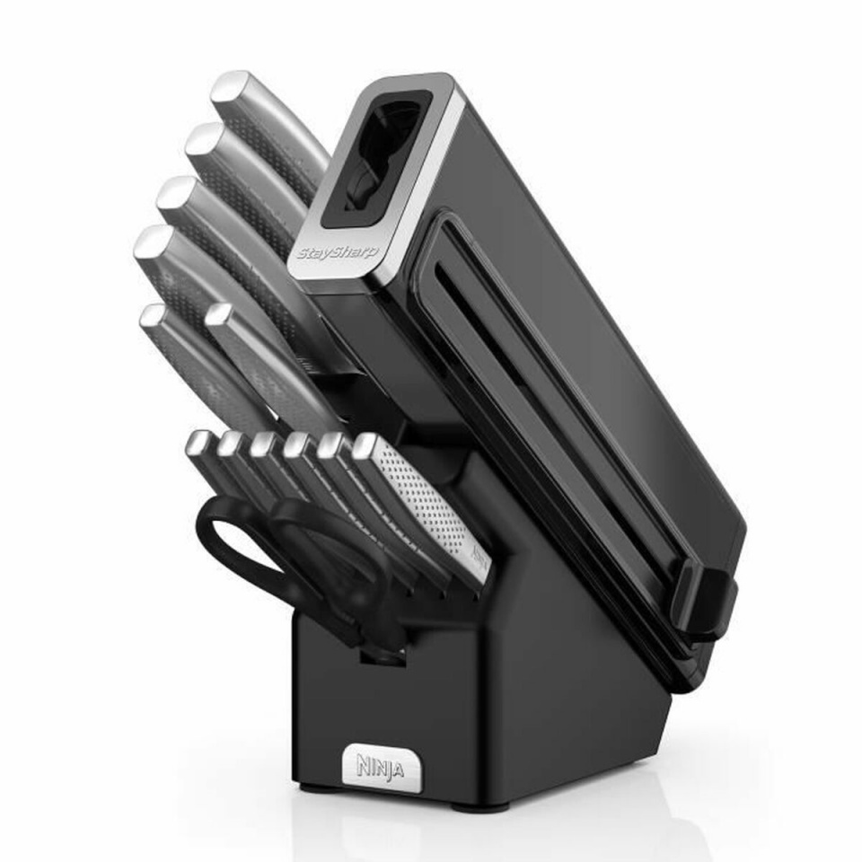 Ninja nugade komplekt StaySharp 14-Piece Stainless Knife Set, must