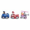 Spin Master Nukumaja PACK DE 3 VEHÍCULOS DE FRICCIÓN RETRO Paw Patrol punane