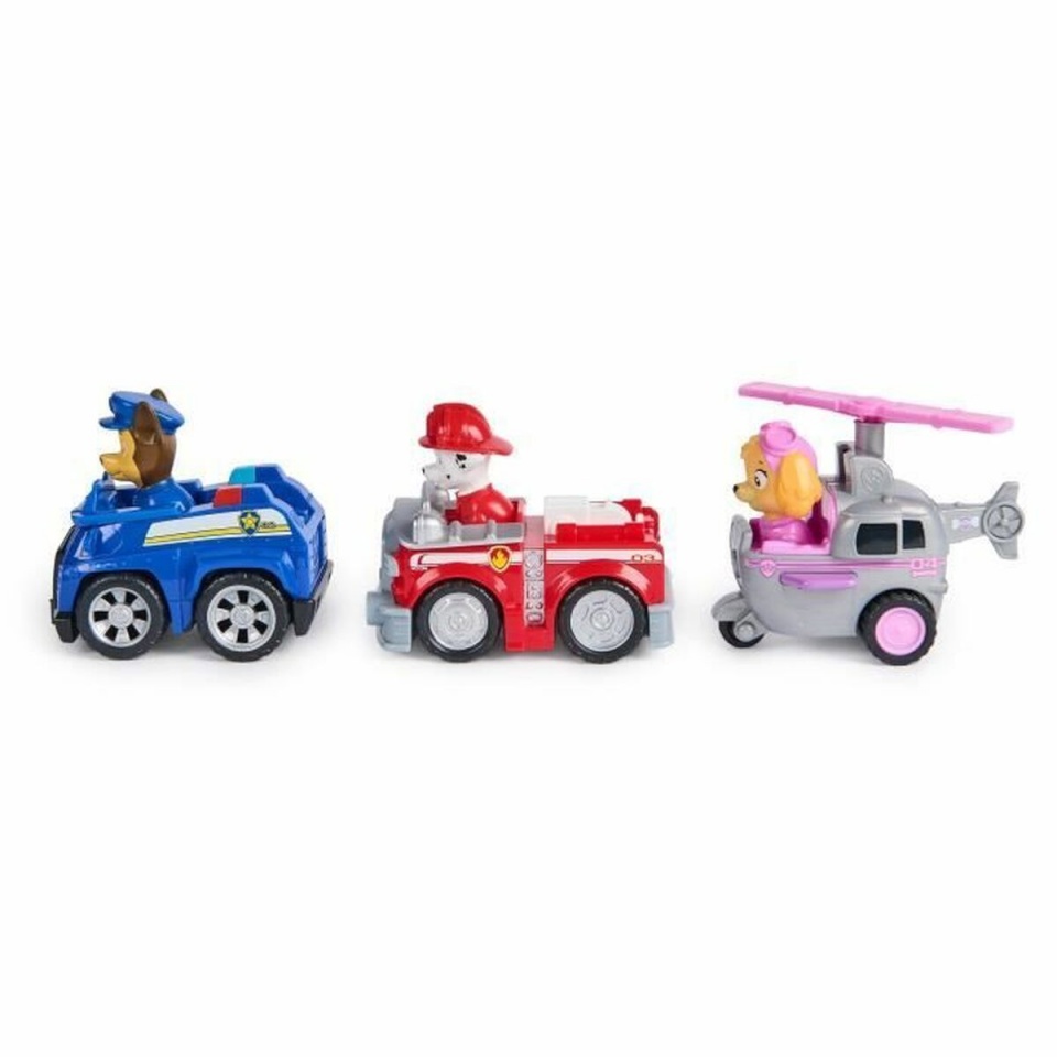 Spin Master Nukumaja PACK DE 3 VEHÍCULOS DE FRICCIÓN RETRO Paw Patrol punane