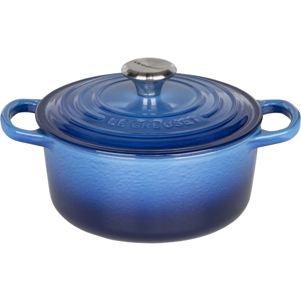 Le Creuset Signature Bräter rund 18 cm sinine