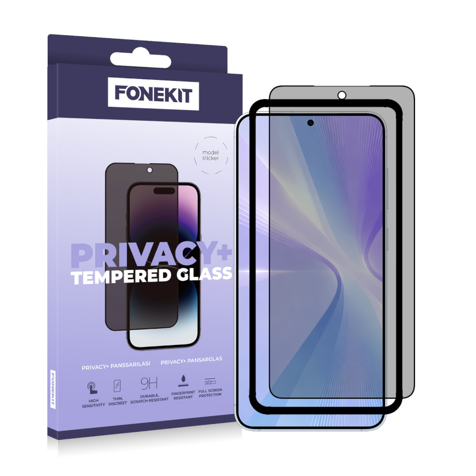 FoneKit kaitseklaas Privacy+ Full Cover, Samsung Galaxy S26+