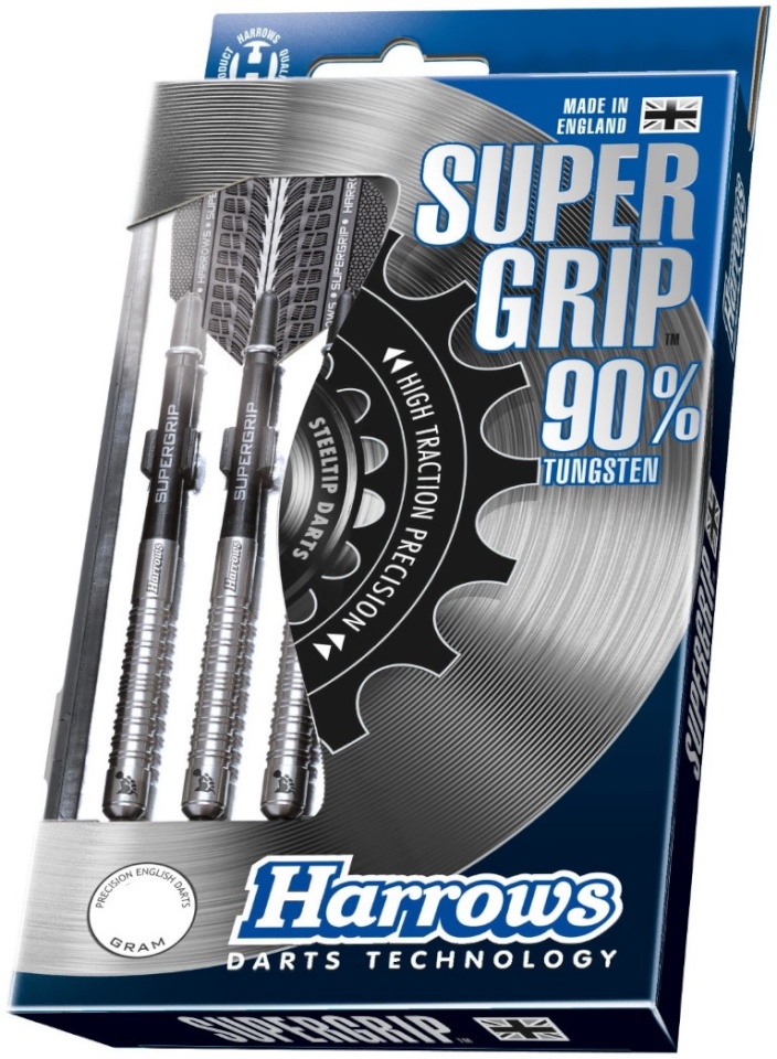 Harrows nooled Steeltip SUPERGRIP W90 3x22gR