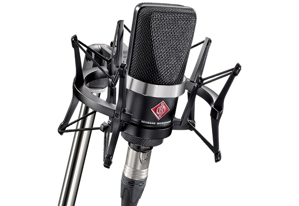 NEUMANN mikrofon TLM 102 MT Studio-Set - large-diaphragm kondensaator with shock mount, must
