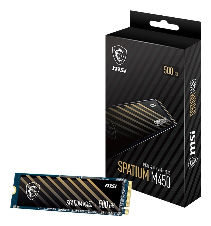 Msi SSD SPATIUM M450 500GB M.2 PCIe 4.0 3600 2300MB s