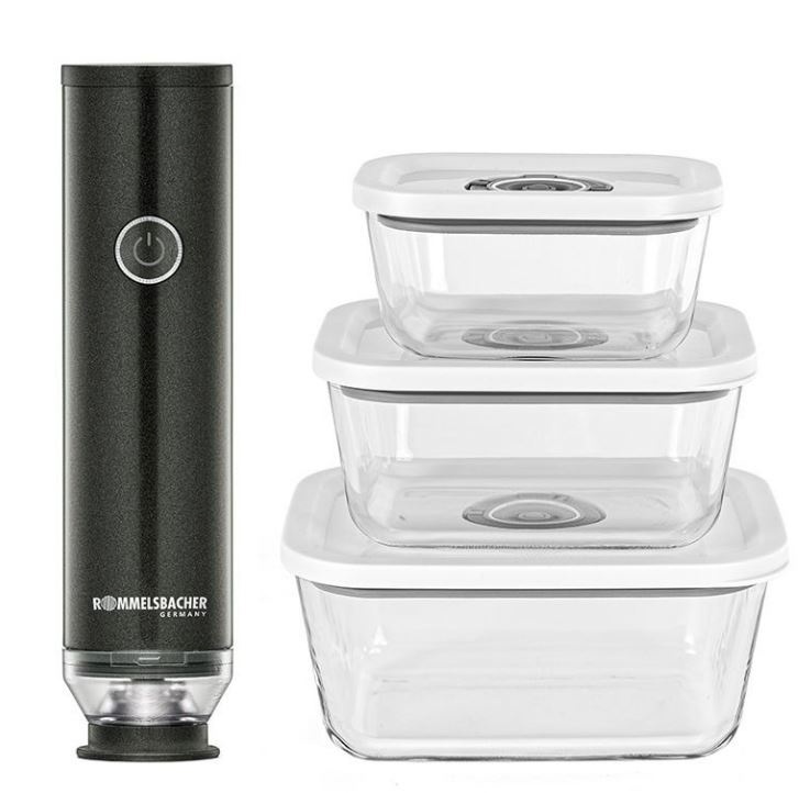 Rommelsbacher käsivakumeerija VAC253S Hand Vacuum Sealer Set, must