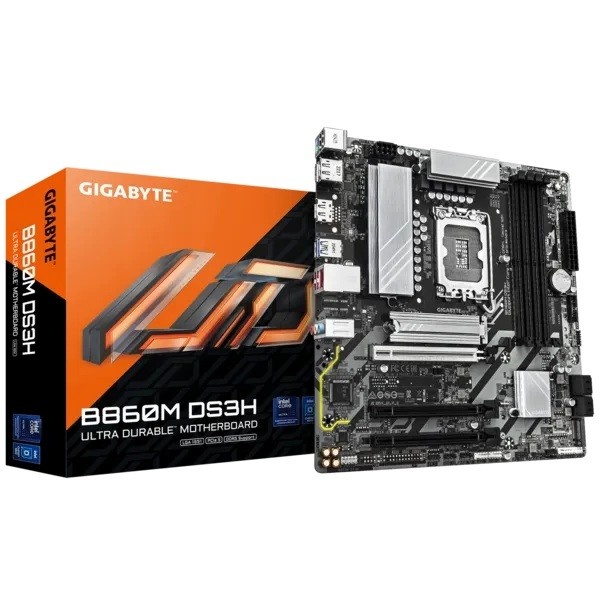 Gigabyte emaplaat B860M DS3H B860, S1851, mATX DDR5