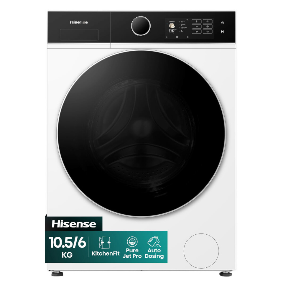 Hisense kuivatiga pesumasin 1400rpm 10,5kg