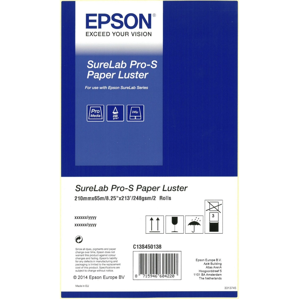 Epson 1x2 SureLab Pro-S Paper BP Luster A4 x 65 m 248 g