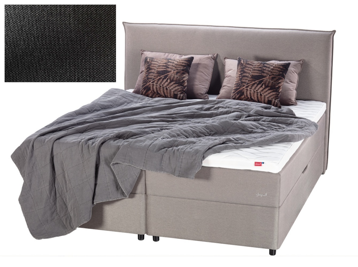 Sleepwell kušett panipaigaga BLUE POCKET STORAGE,  90x200x48cm, AGGE tumehall, keskmine