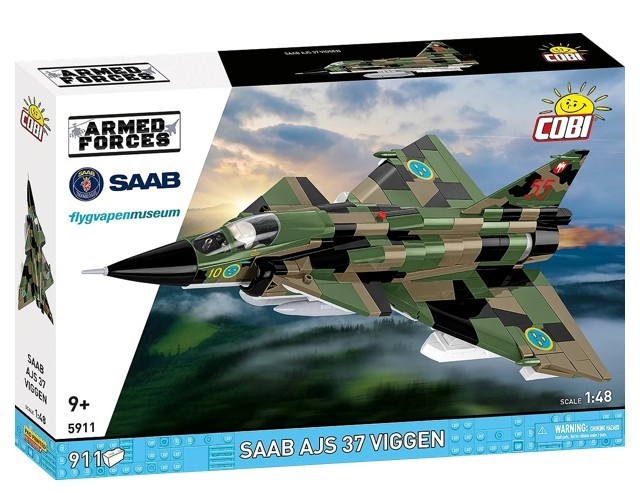 Cobi klotsid Blocks Saab AJS 3 Viggen 911 pcs.