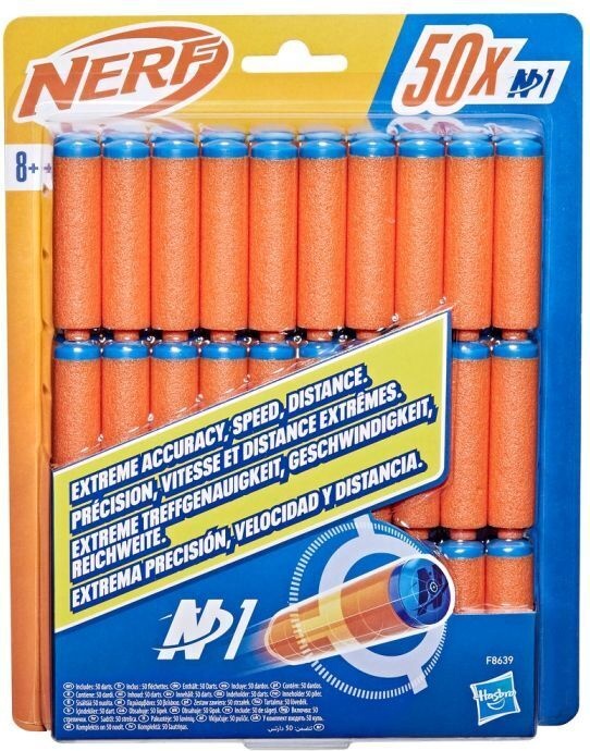 NERF mängupüstoli N-seeria lõhkeainete täitepakk, 50 tk