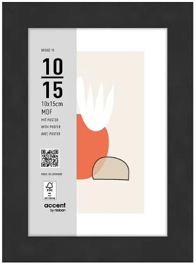 Nielsen Design pildiraam Photo Frame Metal 5411126 Super 8 must 10x15 cm