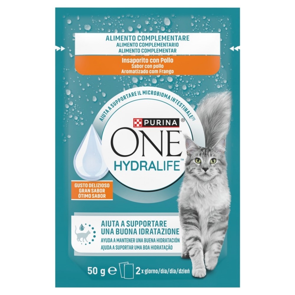 Purina Nestle kassitoit One Hydralife Chicken, 50g
