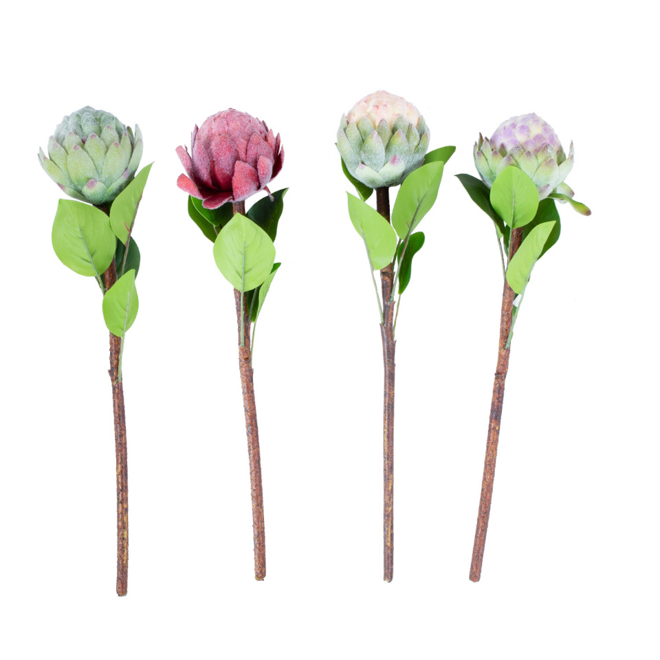 H4Y kunstlill Flowerly, 46cm, artišokk, mix