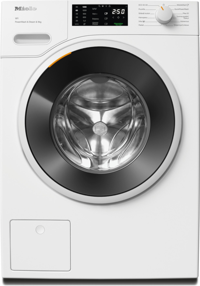 Miele pesumasin WWD 380 WCS Washing Machine, 9kg, 1400 p/min, valge