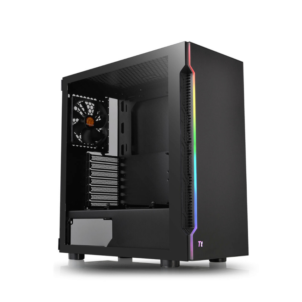 THERMALTAKE ATX Semi-tower Korpus H200 TG RGB must valge