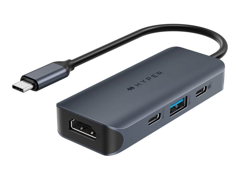 Hyper dokkimisalus Hyper HyperDrive EcoSmart Gen.2 Universal USB-C 4-in-1 Hub w 100 W PD Power Pass-thru Hyper