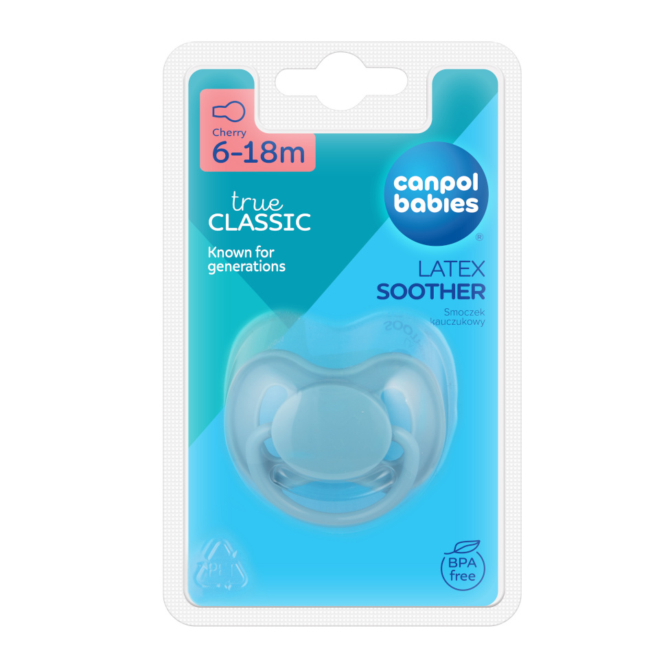 Canpol BABIES lateksist ümmargune lutipudeli NUDE, 6-18m, 23/224_blu