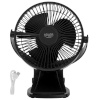 Adler ventilaator AD 7342 Rechargeable Clip-on Desk Fan, must