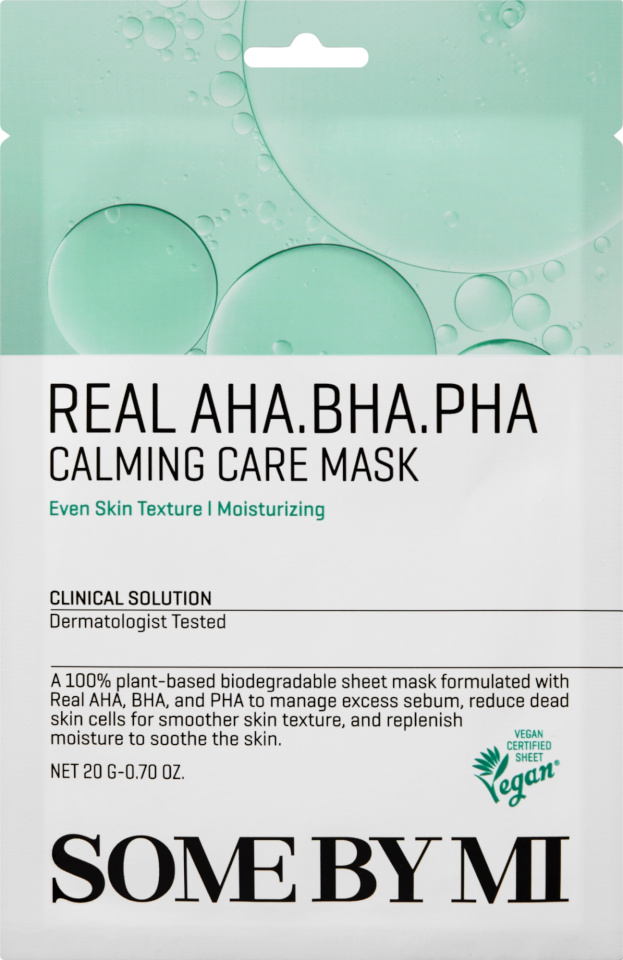 Some By Mi näomask AHA.BHA.PHA Calming Care Mask 20g, unisex