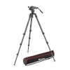 Manfrotto statiiv 608 Nitrotech Fluid Video Head and 536 Carbon Fiber Single Legs Tripod