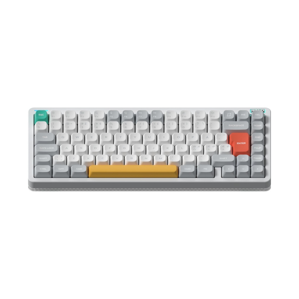 NuPhy mänguklaviatuur Halo75 V2 mehaaniline ioonvalge vaarika