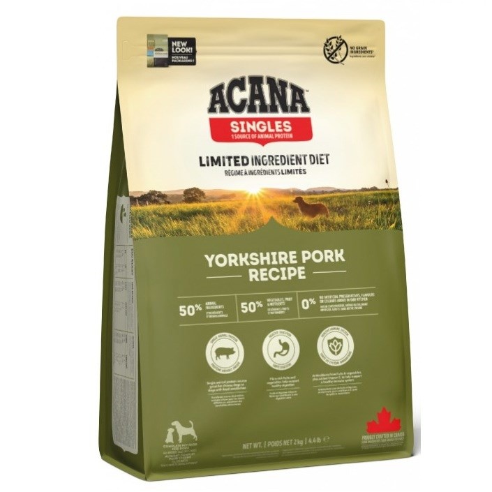 Acana kuivtoit koerale Singles Mono Yorkshire Pork, 2kg