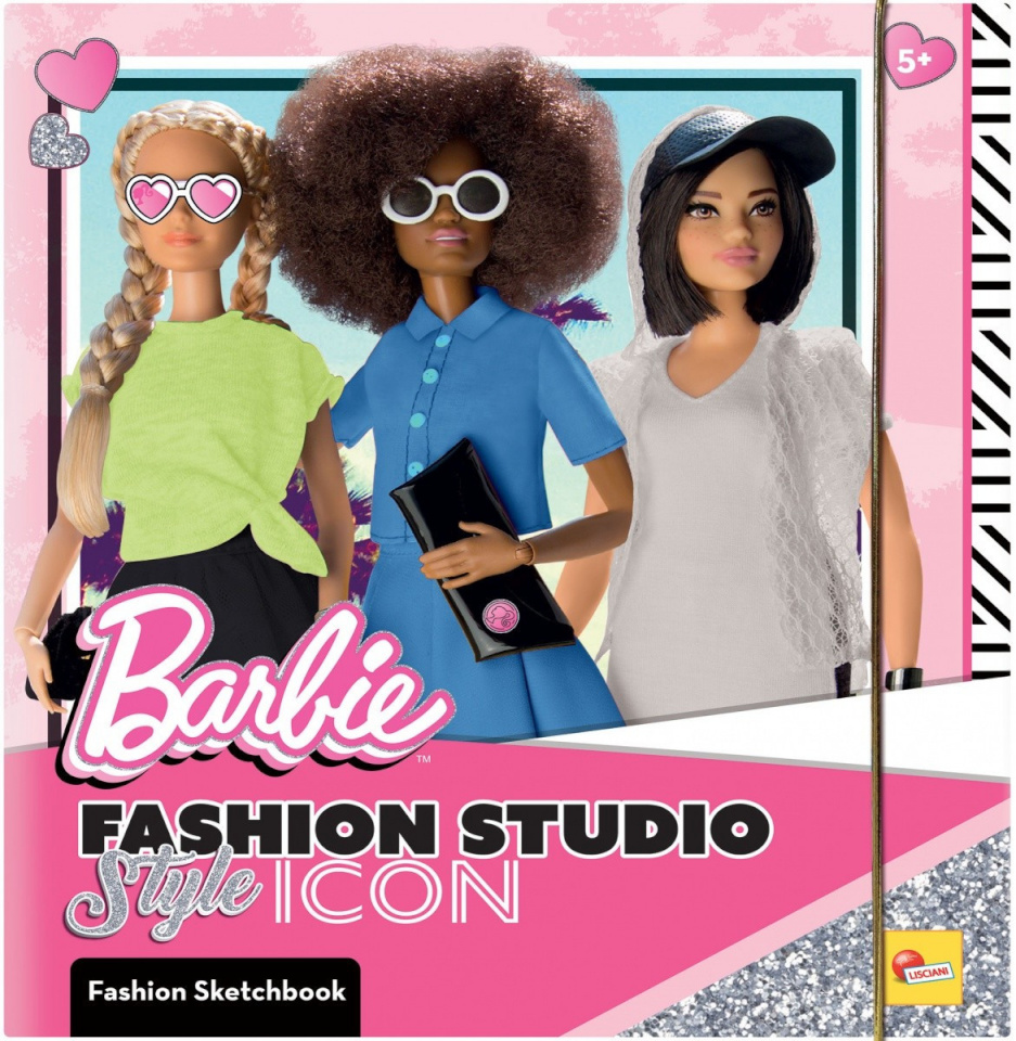 Lisciani Ksiażeczka for projektowania sukienek Barbie