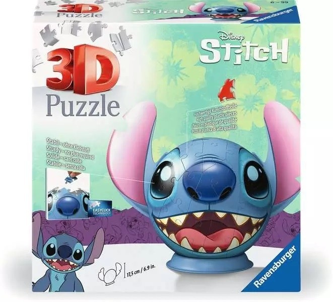 Ravensburger pusle 3D Puzzle-Ball Stitch with Ohren