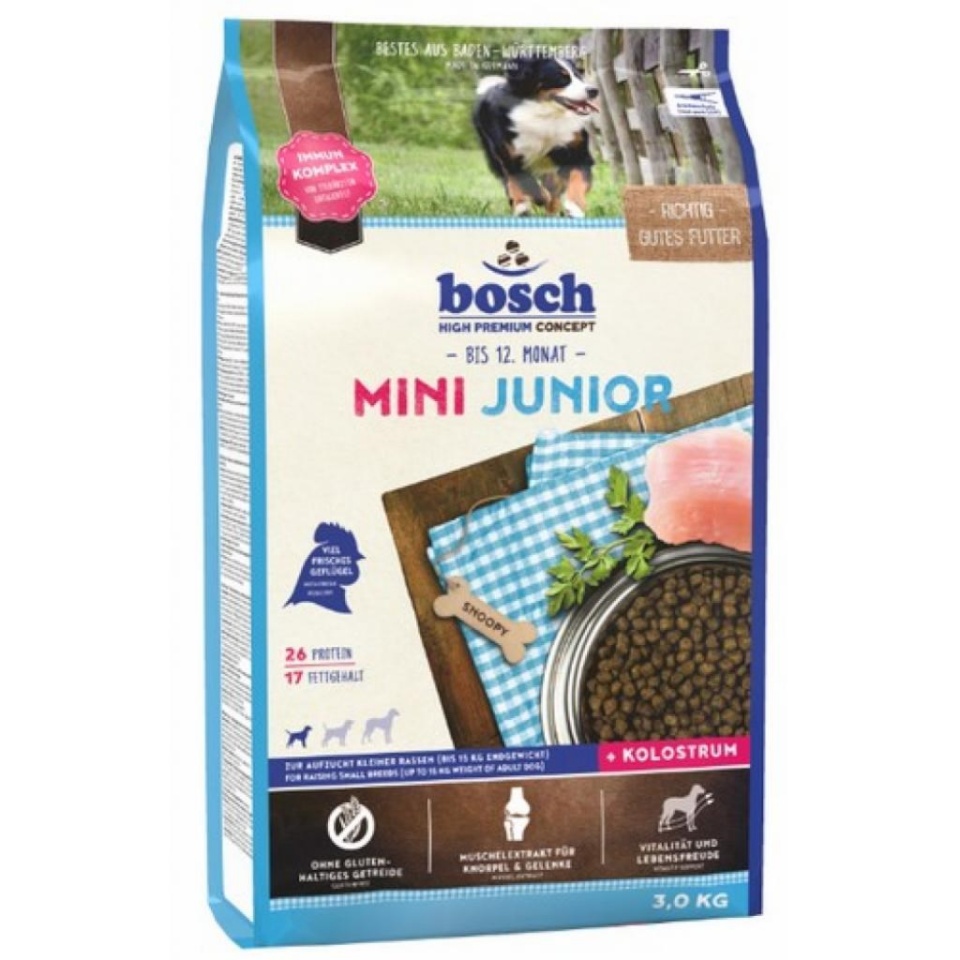 Bosch kuivtoit koerale Mini Junior, 3kg
