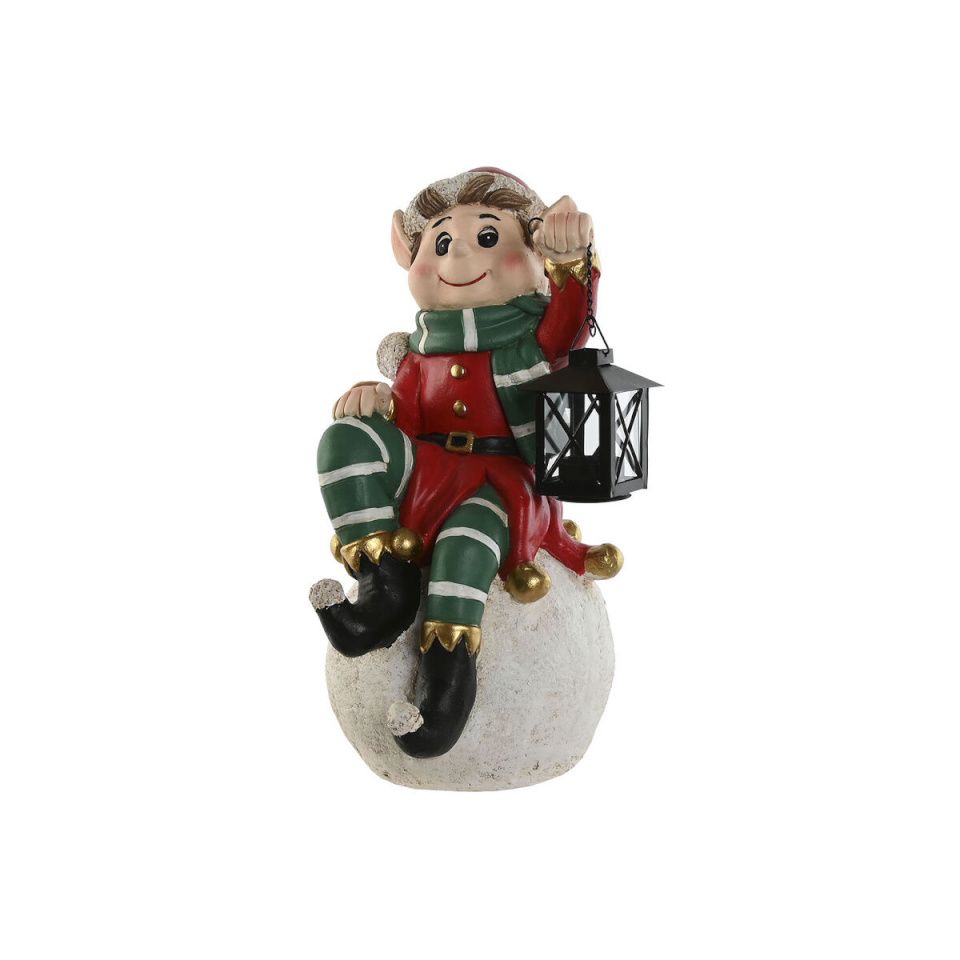 Home Esprit jõuluehe Home ESPRIT valge must punane roheline Haldjas 26 x 26 x 42 cm