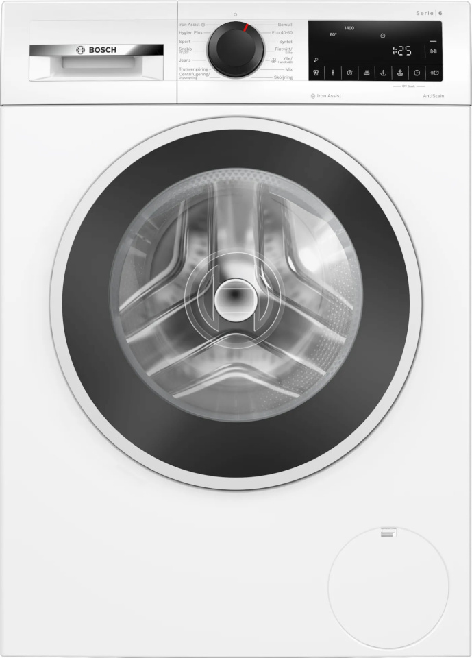 Boschi pesumasin WGG244ZISN Series 6 Washing Machine, 9kg, 1400 p/min, valge