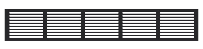 Temptech veinikülmik VENT600B ventilatsioonivõre, 60 cm, must