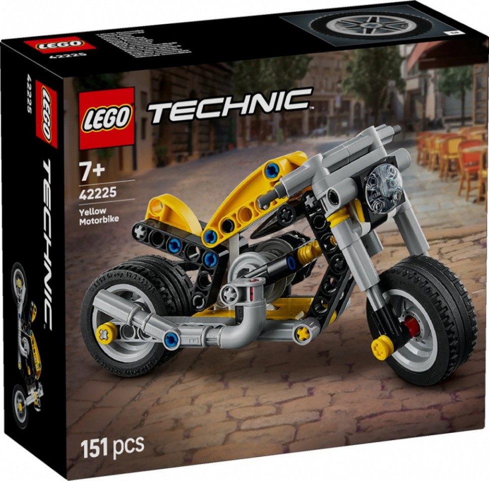 LEGO klotsid 42225 Technic Gelbes Motorrad