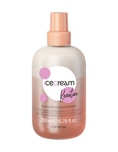 Inebrya palsam Ice Cream Keratin Bi-Phase Conditioner 200ml, unisex