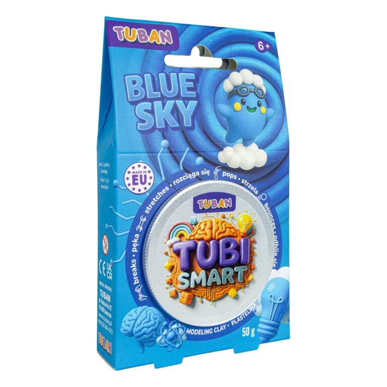 TUBAN Plasticine Tubi Smart Playdough - sinine Sky 50g
