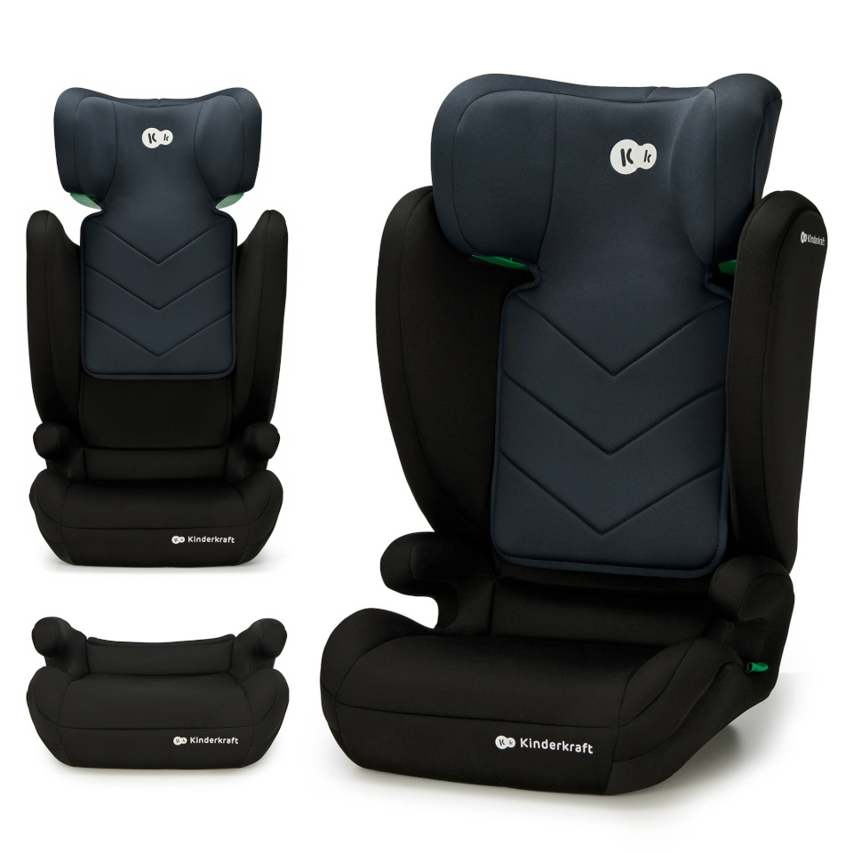 KINDERKRAFT turvatool 15-36kg I-SPARK 2 PLUS I-SIZE, 100-150 cm., Black, KCISPA02BLKPL00
